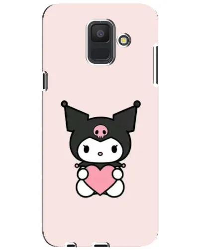 Чехол для Samsung Galaxy A6 2018 (A600F) с картинкой «Kuromi и сердце»