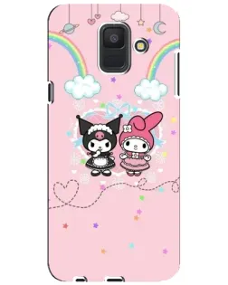 Чехол для Samsung Galaxy A6 2018 (A600F) с картинкой «My Melody и Kuromi» Чехол для Samsung Galaxy A6 2018 (A600F) с картинкой «My Melody и Kuromi»