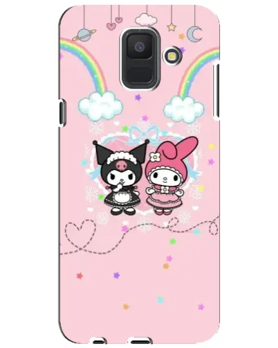 Чехол для Samsung Galaxy A6 2018 (A600F) с картинкой «My Melody и Kuromi»