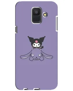 Чехол для Samsung Galaxy A6 2018 (A600F) с картинкой «Kuromi на лиловом фоне» Чехол для Samsung Galaxy A6 2018 (A600F) с картинкой «Kuromi на лиловом фоне»
