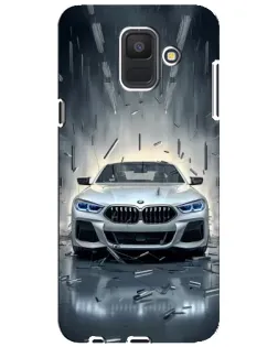 Чехол для Samsung Galaxy A6 2018 (A600F) с картинкой «BMW в свете фар»
