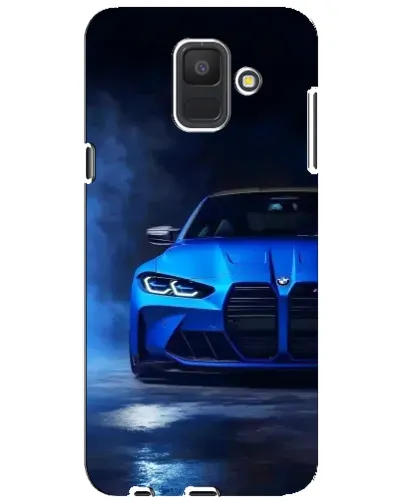 Чехол для Samsung Galaxy A6 2018 (A600F) с картинкой «Голубая BMW M4» Чехол для Samsung Galaxy A6 2018 (A600F) с картинкой «Голубая BMW M4»
