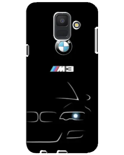 Чехол для Samsung Galaxy A6 2018 (A600F) с картинкой «Минималистичный принт BMW M3» Чехол для Samsung Galaxy A6 2018 (A600F) с картинкой «Минималистичный принт BMW M3»