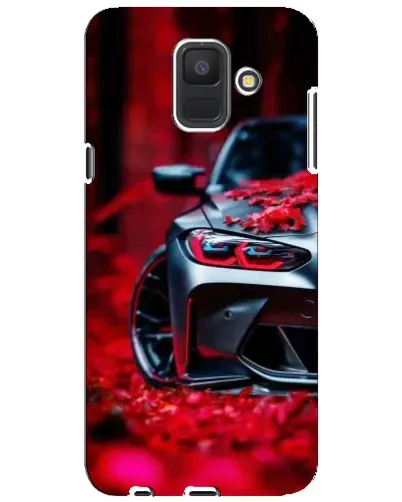 Чехол для Samsung Galaxy A6 2018 (A600F) с картинкой «Спортивная BMW и цветы» Чехол для Samsung Galaxy A6 2018 (A600F) с картинкой «Спортивная BMW и цветы»