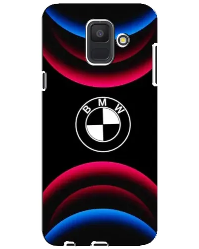 Чехол для Samsung Galaxy A6 2018 (A600F) с картинкой «Логотип BMW и неоновые дуги» Чехол для Samsung Galaxy A6 2018 (A600F) с картинкой «Логотип BMW и неоновые дуги»