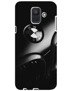 Чехол для Samsung Galaxy A6 2018 (A600F) с картинкой «Эмблема BMW — макро»