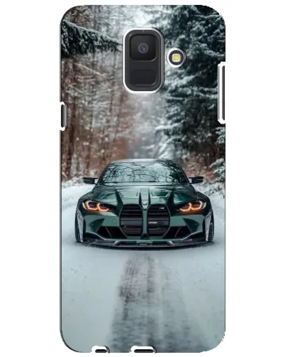 Чехол для Samsung Galaxy A6 2018 (A600F) с картинкой «BMW в зимнем лесу» Чехол для Samsung Galaxy A6 2018 (A600F) с картинкой «BMW в зимнем лесу»