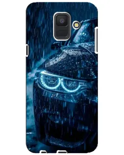 Чехол для Samsung Galaxy A6 2018 (A600F) с картинкой «BMW под дождем»
