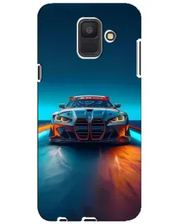 Чехол для Samsung Galaxy A6 2018 (A600F) с картинкой «BMW — огни неона»