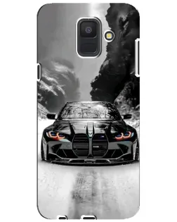 Чехол для Samsung Galaxy A6 2018 (A600F) с картинкой «BMW — акварельный дрифт»