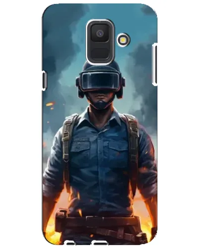 Чехол для Samsung Galaxy A6 2018 (A600F) с картинкой «PUBG — реалистичный герой»