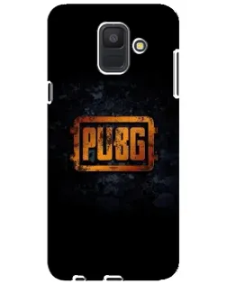 Чехол для Samsung Galaxy A6 2018 (A600F) с картинкой «PUBG — золотой логотип»