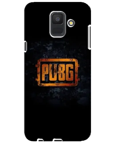 Чехол для Samsung Galaxy A6 2018 (A600F) с картинкой «PUBG — золотой логотип»