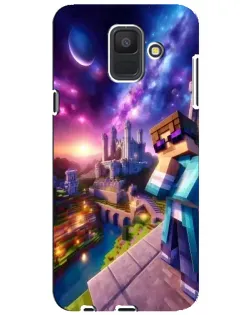 Чехол для Samsung Galaxy A6 2018 (A600F) с картинкой «Стив и космос»