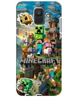 Чехол для Samsung Galaxy A6 2018 (A600F) с картинкой «Замок Minecraft»