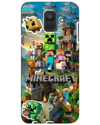 Чехол для Samsung Galaxy A6 2018 (A600F) с картинкой «Замок Minecraft»
