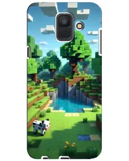 Чехол для Samsung Galaxy A6 2018 (A600F) с картинкой «Minecraft летний день»