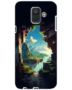 Чехол для Samsung Galaxy A6 2018 (A600F) с картинкой «Вид из пещеры»