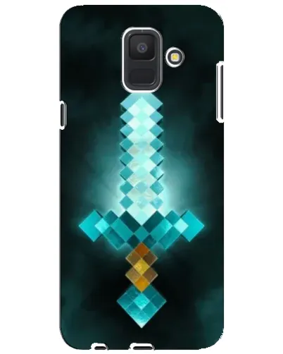 Чехол для Samsung Galaxy A6 2018 (A600F) с картинкой «Алмазный меч неон»