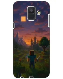 Чехол для Samsung Galaxy A6 2018 (A600F) с картинкой «Стив у башни»
