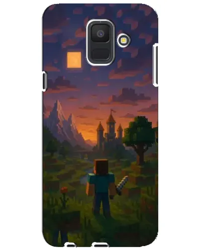 Чехол для Samsung Galaxy A6 2018 (A600F) с картинкой «Стив у башни»