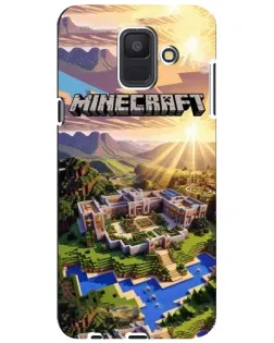 Чехол для Samsung Galaxy A6 2018 (A600F) с картинкой «Minecraft панорама»