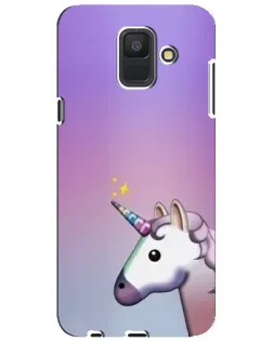 Чехол для Samsung Galaxy A6 2018 (A600F) с картинкой «Единорог градиент»