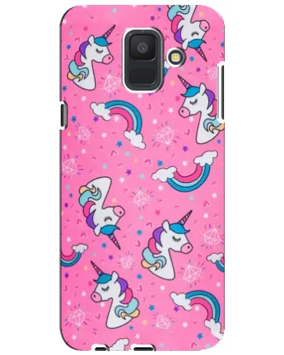 Чехол для Samsung Galaxy A6 2018 (A600F) с картинкой «Unicorn паттерн розовый» Чехол для Samsung Galaxy A6 2018 (A600F) с картинкой «Unicorn паттерн розовый»