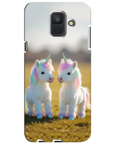Чехол для Samsung Galaxy A6 2018 (A600F) с картинкой «Пара единорогов» Чехол для Samsung Galaxy A6 2018 (A600F) с картинкой «Пара единорогов»