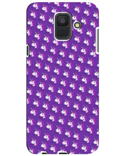 Чехол для Samsung Galaxy A6 2018 (A600F) с картинкой «Единороги на фиолетовом» Чехол для Samsung Galaxy A6 2018 (A600F) с картинкой «Единороги на фиолетовом»