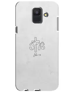 Чохол для Samsung Galaxy A6 2018 (A600F) з картинкою «Івана 3:16 Хрест» Чохол для Samsung Galaxy A6 2018 (A600F) з картинкою «Івана 3:16 Хрест»