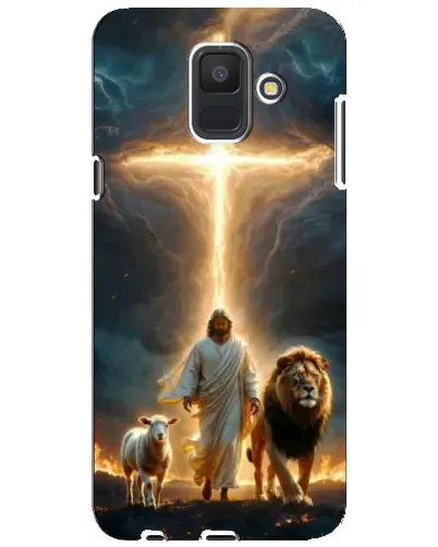 Чехол для Samsung Galaxy A6 2018 (A600F) с картинкой «Лев Иуды и Свет» Чехол для Samsung Galaxy A6 2018 (A600F) с картинкой «Лев Иуды и Свет»