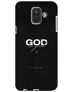 Чехол для Samsung Galaxy A6 2018 (A600F) с картинкой «GOD — Бог над всем»