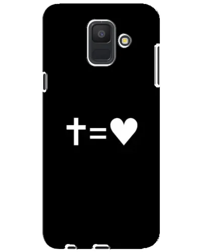 Чехол для Samsung Galaxy A6 2018 (A600F) с картинкой «Крест и Сердце» Чехол для Samsung Galaxy A6 2018 (A600F) с картинкой «Крест и Сердце»