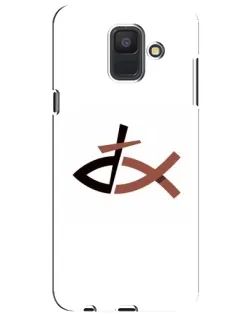Чехол для Samsung Galaxy A6 2018 (A600F) с картинкой «Рыба и крест»