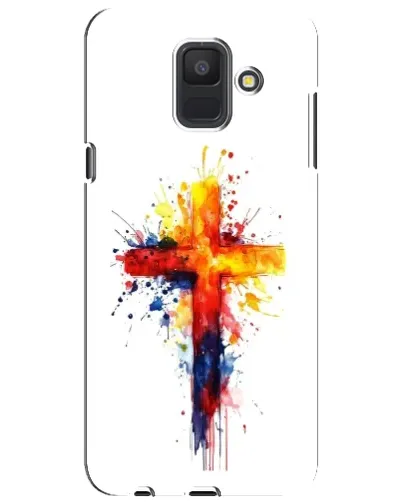 Чехол для Samsung Galaxy A6 2018 (A600F) с картинкой «Акварельный крест» Чехол для Samsung Galaxy A6 2018 (A600F) с картинкой «Акварельный крест»