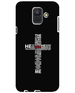 Чехол для Samsung Galaxy A6 2018 (A600F) с картинкой «Текстовый крест» Чехол для Samsung Galaxy A6 2018 (A600F) с картинкой «Текстовый крест»
