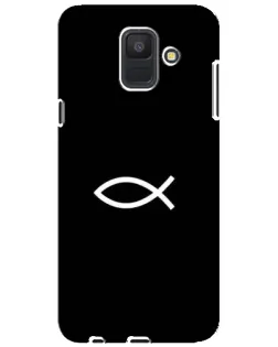 Чехол для Samsung Galaxy A6 2018 (A600F) с картинкой «Символ рыбы Jesus» Чехол для Samsung Galaxy A6 2018 (A600F) с картинкой «Символ рыбы Jesus»