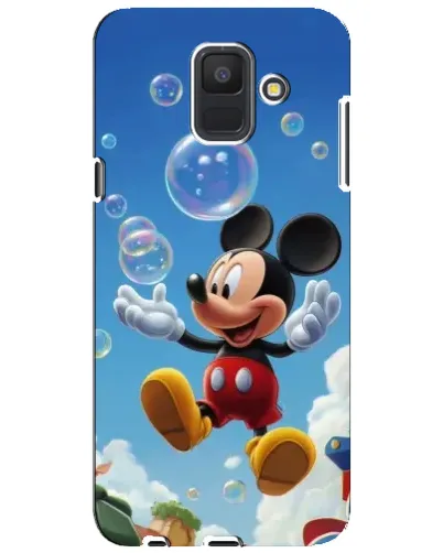Чехол для Samsung Galaxy A6 2018 (A600F) с картинкой «Mickey и мыльные пузыри»