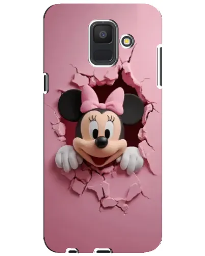 Чехол для Samsung Galaxy A6 2018 (A600F) с картинкой «Минни сквозь стену»