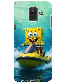 Чехол для Samsung Galaxy A6 2018 (A600F) с картинкой «Спанч Боб на гидроцикле» Чехол для Samsung Galaxy A6 2018 (A600F) с картинкой «Спанч Боб на гидроцикле»