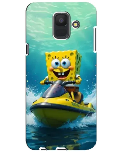 Чехол для Samsung Galaxy A6 2018 (A600F) с картинкой «Спанч Боб на гидроцикле» Чехол для Samsung Galaxy A6 2018 (A600F) с картинкой «Спанч Боб на гидроцикле»