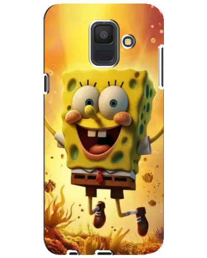 Чехол для Samsung Galaxy A6 2018 (A600F) с картинкой «Губка Боб прыгает» Чехол для Samsung Galaxy A6 2018 (A600F) с картинкой «Губка Боб прыгает»