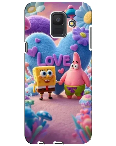 Чехол для Samsung Galaxy A6 2018 (A600F) с картинкой «Губка Боб Патрик» Чехол для Samsung Galaxy A6 2018 (A600F) с картинкой «Губка Боб Патрик»
