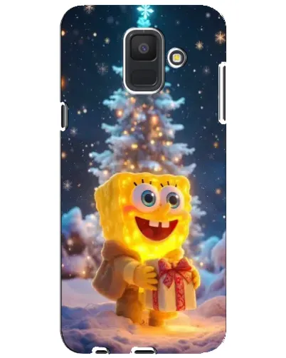 Чехол для Samsung Galaxy A6 2018 (A600F) с картинкой «Рождественский Спанч Боб» Чехол для Samsung Galaxy A6 2018 (A600F) с картинкой «Рождественский Спанч Боб»