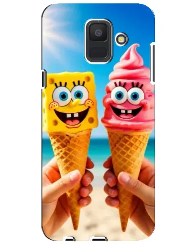 Чехол для Samsung Galaxy A6 2018 (A600F) с картинкой «Спанч Боб мороженое» Чехол для Samsung Galaxy A6 2018 (A600F) с картинкой «Спанч Боб мороженое»