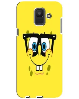 Чехол для Samsung Galaxy A6 2018 (A600F) с картинкой «Минималистичный Спанч Боб» Чехол для Samsung Galaxy A6 2018 (A600F) с картинкой «Минималистичный Спанч Боб»
