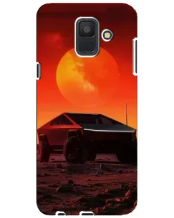 Чехол для Samsung Galaxy A6 2018 (A600F) с картинкой «Cybertruck на Марсе»