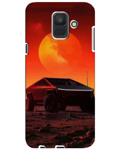 Чехол для Samsung Galaxy A6 2018 (A600F) с картинкой «Cybertruck на Марсе»