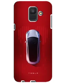 Чехол для Samsung Galaxy A6 2018 (A600F) с картинкой «Tesla Top View»